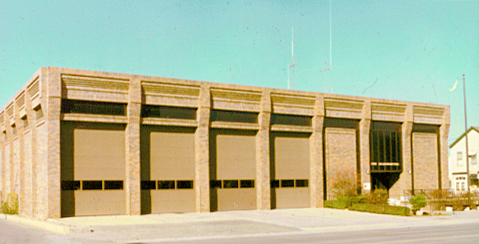 Fire Department Headquarters Built 1970 Circa 1975
